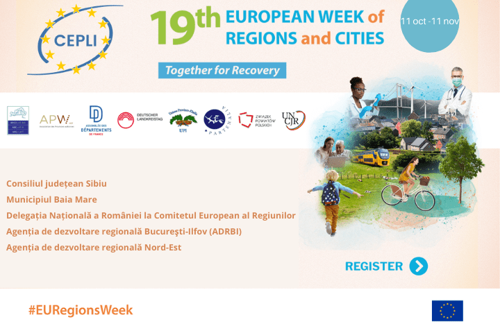 România organizează șase evenimente secundare (side event) în cadrul „Săptămânii europene a regiunilor și orașelor”