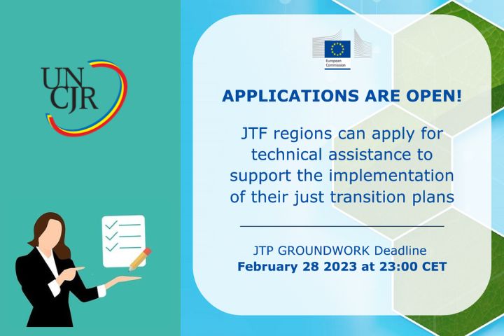 Cerere de candidaturi pentru asistență tehnică – regiuni eligibile pentru Fondul european pentru o Tranziție Justă