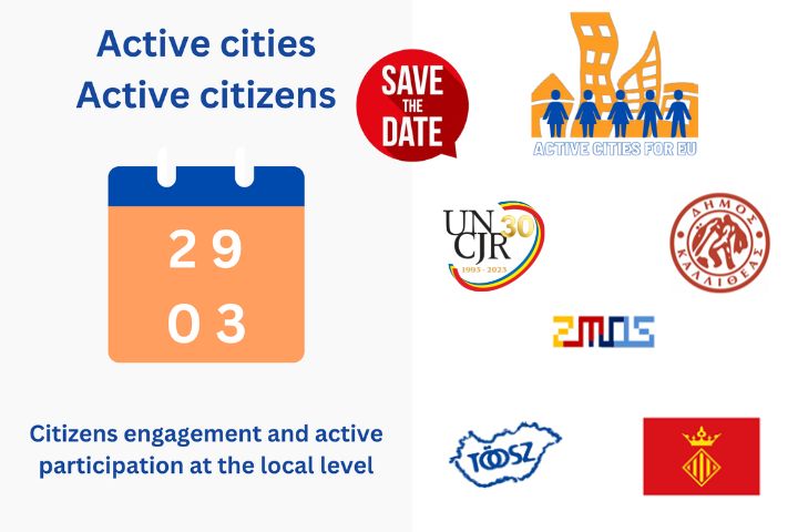 29 Martie 2023UNCJR vă invită să participați la evenimentul de deschidere al proiectului „Active Cities for EU” de la Bruxelles
