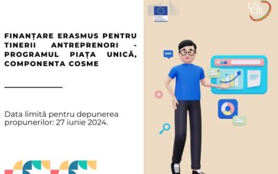 Finanțare Erasmus pentru tinerii antreprenori – programul Piața unică, componenta COSME