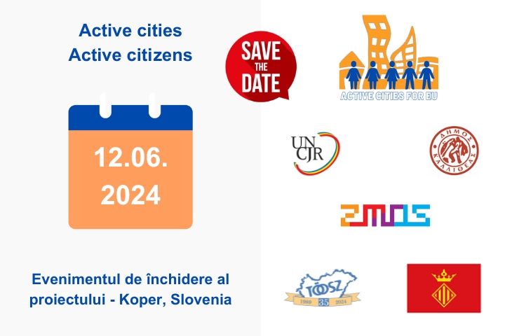 12 iunie 2024 Evenimentul de închidere al proiectului  „Active cities for EU”- Koper, Slovenia
