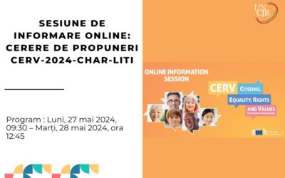 Sesiune de informare online: Cerere de propuneri CERV-2024-CHAR-LITI