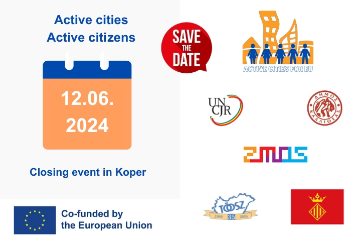 Uniunea Națională a Consiliilor Județene din România (UNCJR) încheie cu succes proiectul „Active Cities for EU”