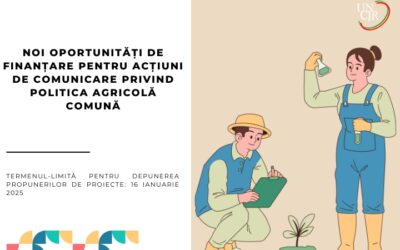 Noi oportunități de finanțare pentru acțiuni de comunicare privind Politica agricolă comună