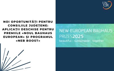 Noi oportunități pentru consiliile județene: Aplicații deschise pentru Premiile «Noul Bauhaus European» și programul «NEB Boost»