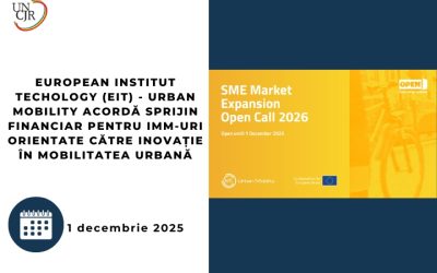 European Institut Techology (EIT) – Urban Mobility acordă sprijin financiar pentru IMM-uri orientate către inovație în mobilitatea urbană