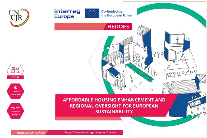 UNCJR implementează proiectul european HEROES pentru îmbunătățirea accesului la locuințe accesibile