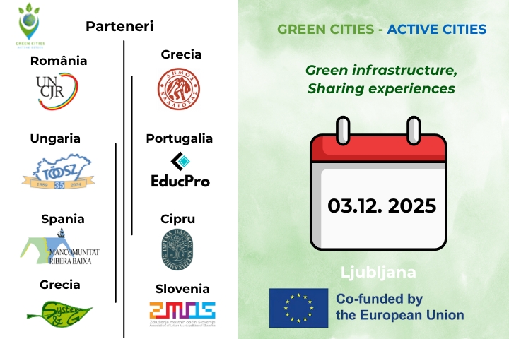 3 Decembrie 2025  Workshop „Green infrastructure, Sharing experiences”