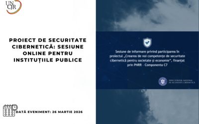 Proiect de securitate cibernetică: sesiune online pentru instituțiile publice
