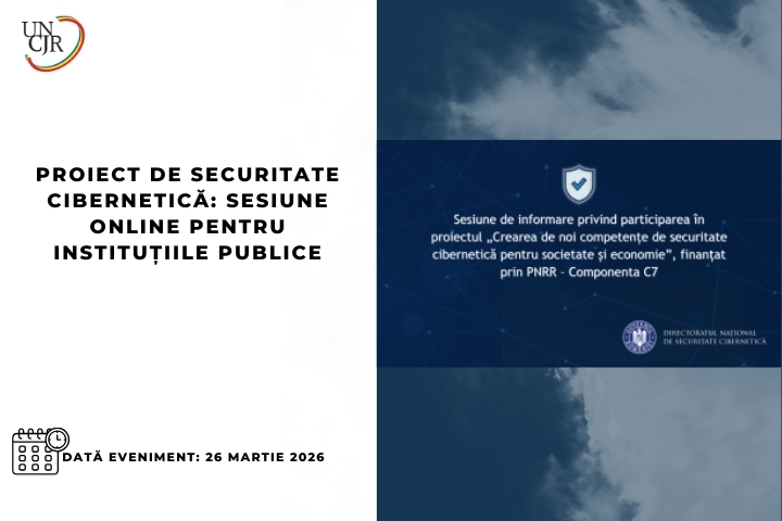 Proiect de securitate cibernetică: sesiune online pentru instituțiile publice