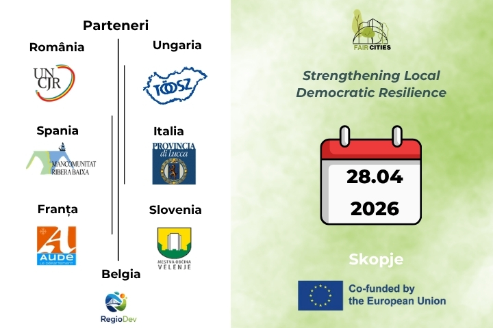 UNCJR participă la evenimentul internațional ProVote din Skopje privind consolidarea rezilienței democratice locale