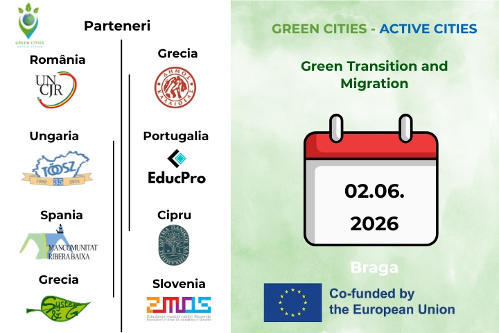 UNCJR a participat la evenimentul internațional „Green Transition and Migration”, organizat în cadrul proiectului Act Green