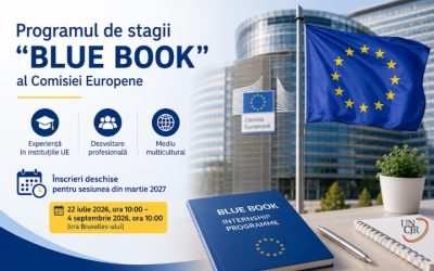 Programul de stagii „Blue Book” al Comisiei Europene – înscrieri pentru sesiunea din martie 2027