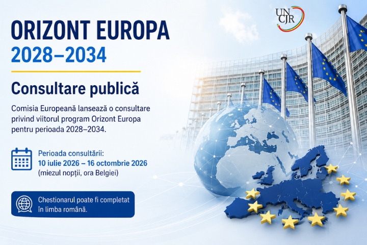 Consultare publică privind viitoarea propunere a Comisiei Europene pentru programul Orizont Europa 2028–2034