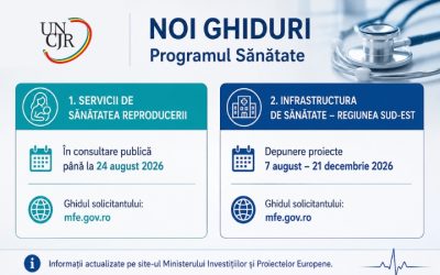 Noi ghiduri publicate de Ministerul Investițiilor și Proiectelor Europene – Programul Sănătate