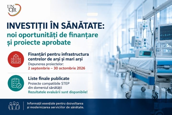 Investiții în sănătate: noi oportunități de finanțare și proiecte aprobate