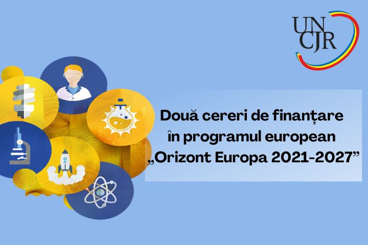 Două cereri de finanțare în programul european Orizont Europa 2021-2027