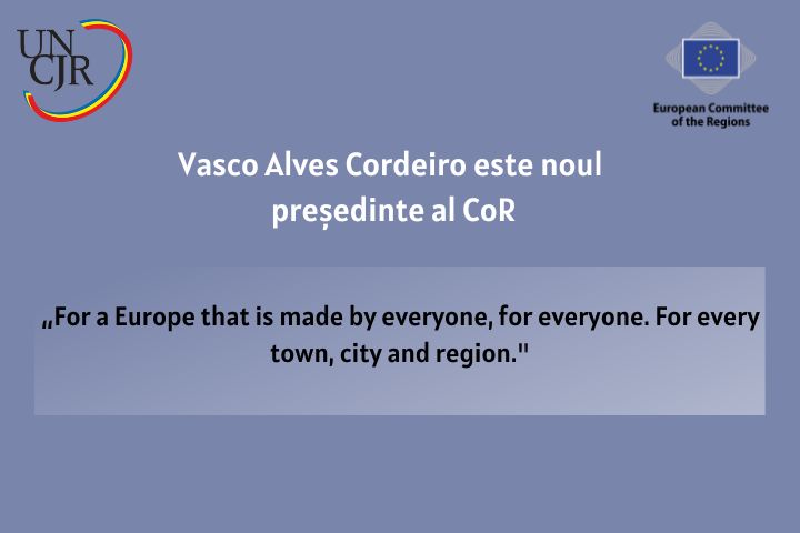 Vasco Alves Cordeiro este noul președinte al CoR